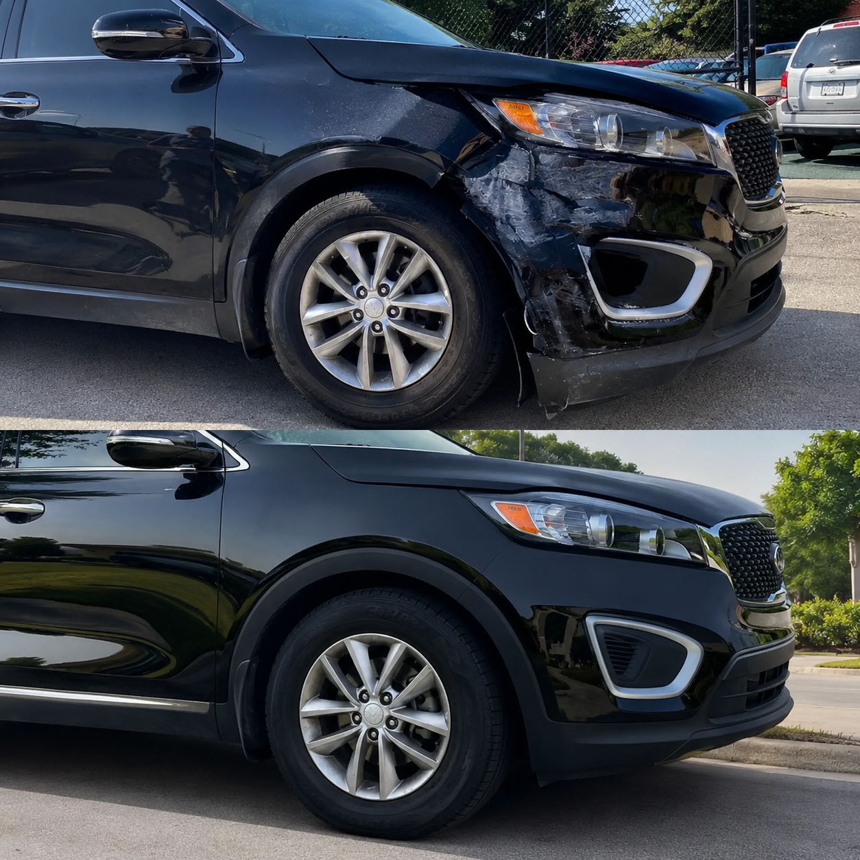 Car Before and After Repair